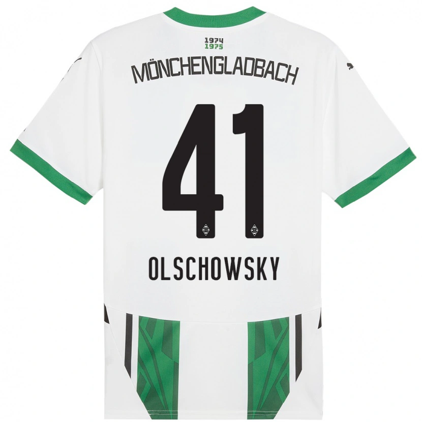 Danxen Damen Jan Olschowsky #41 Weiß Grün Heimtrikot Trikot 2024/25 T-Shirt