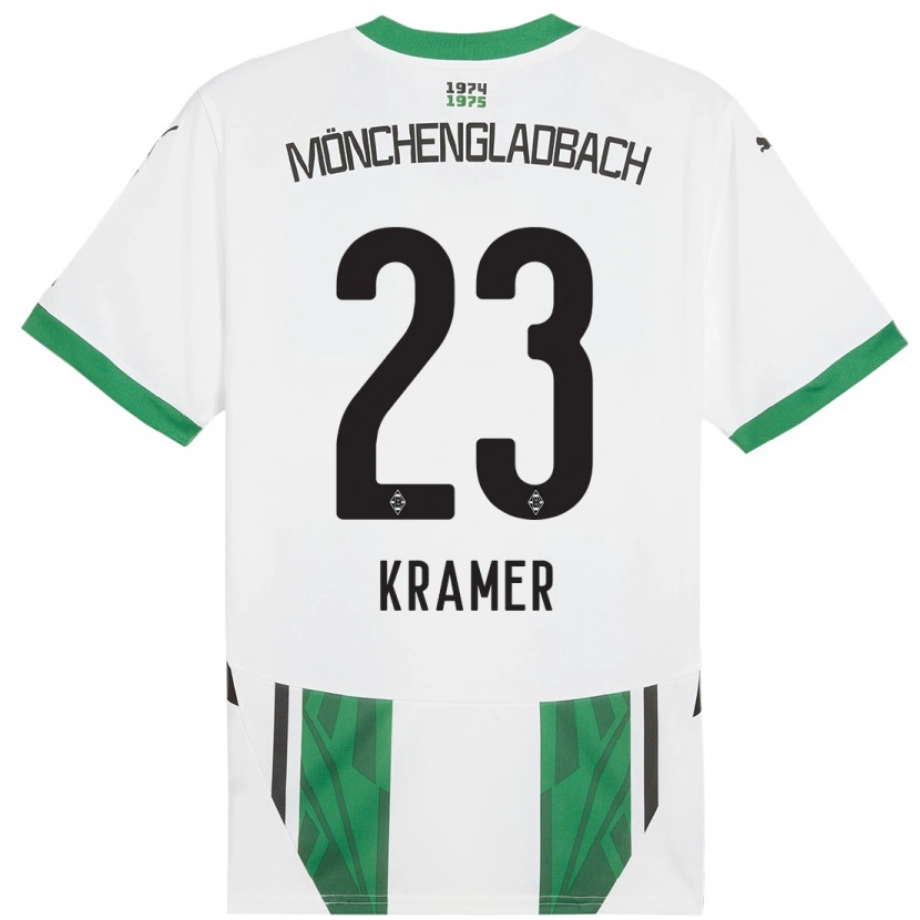 Danxen Damen Christoph Kramer #23 Weiß Grün Heimtrikot Trikot 2024/25 T-Shirt