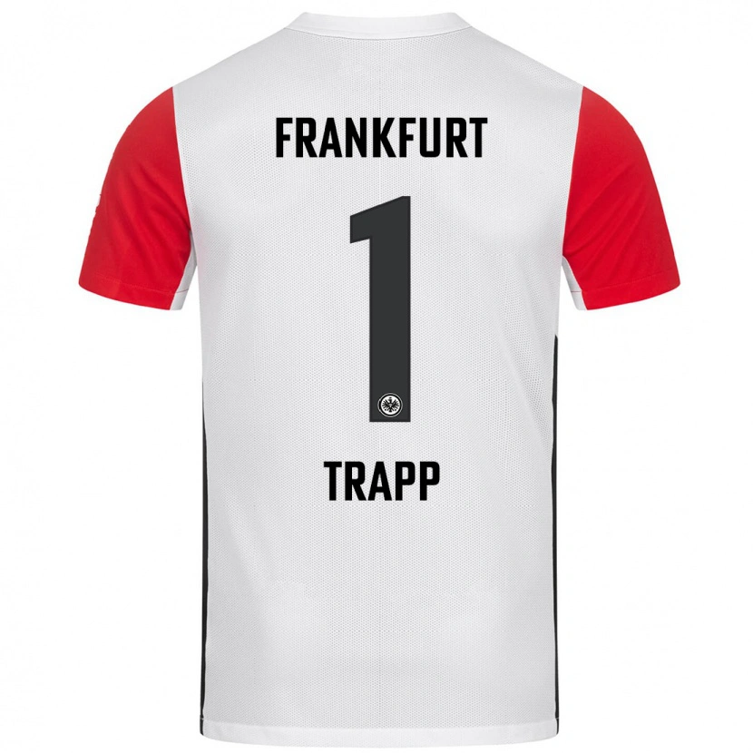 Danxen Damen Kevin Trapp #1 Weiß Rot Heimtrikot Trikot 2024/25 T-Shirt