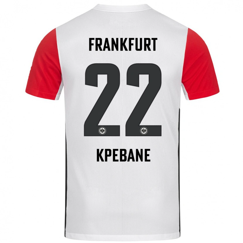 Danxen Damen Tamiou Kpebane #22 Weiß Rot Heimtrikot Trikot 2024/25 T-Shirt