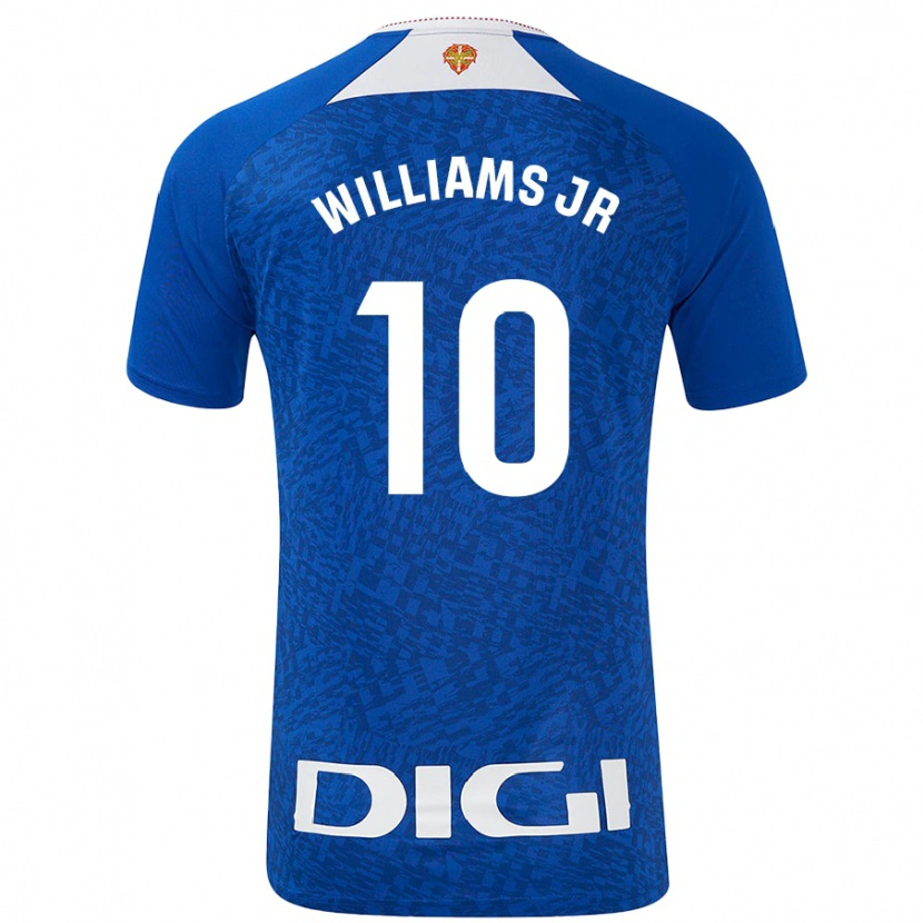 Danxen Damen Nico Williams #10 Königsblau Auswärtstrikot Trikot 2024/25 T-Shirt