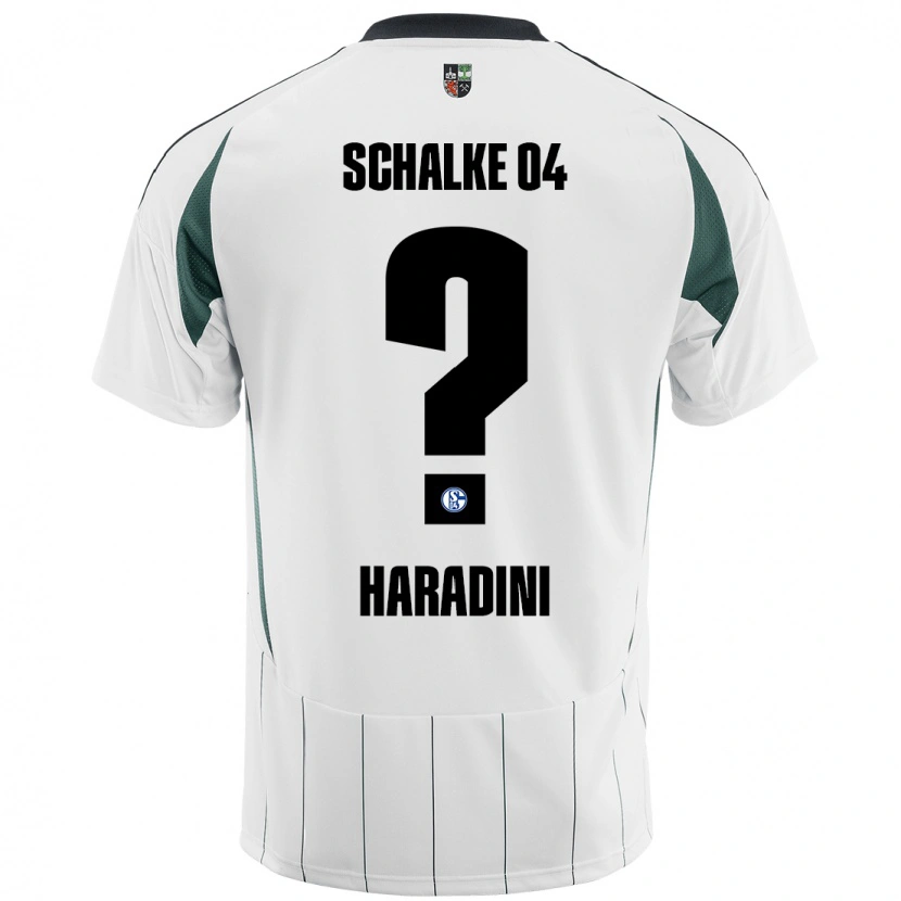 Danxen Damen Hassan Haradini #0 Weiß Grün Auswärtstrikot Trikot 2024/25 T-Shirt