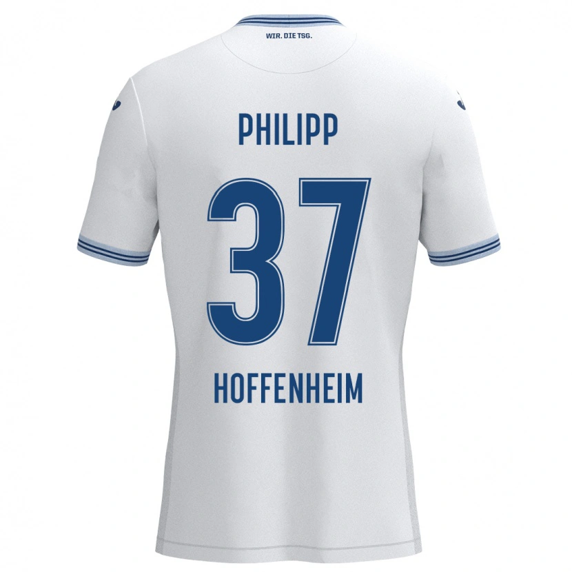 Danxen Damen Luca Philipp #37 Weiß Blau Auswärtstrikot Trikot 2024/25 T-Shirt