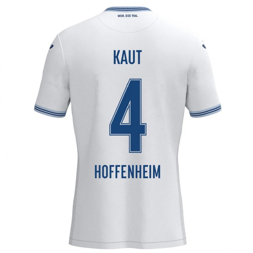 Danxen Damen Lisann Kaut #4 Weiß Blau Auswärtstrikot Trikot 2024/25 T-Shirt