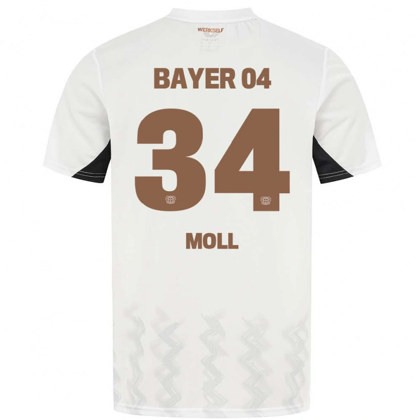 Danxen Damen Anne Moll #34 Weiß Schwarz Auswärtstrikot Trikot 2024/25 T-Shirt