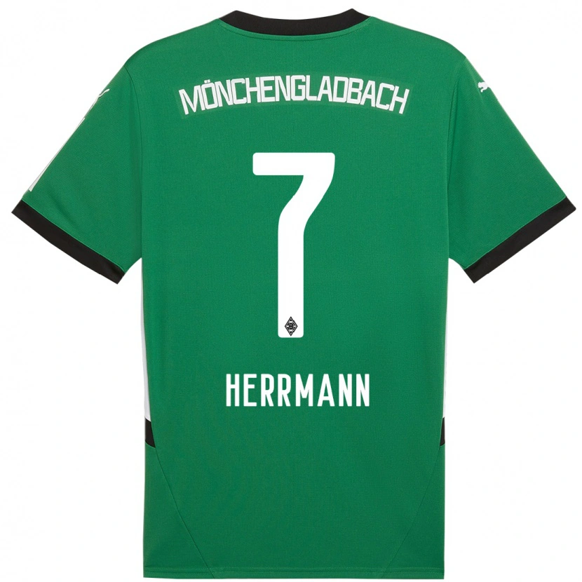 Danxen Damen Patrick Herrmann #7 Grün Weiß Auswärtstrikot Trikot 2024/25 T-Shirt