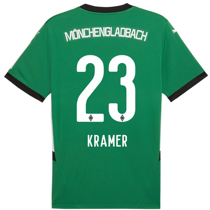 Danxen Damen Christoph Kramer #23 Grün Weiß Auswärtstrikot Trikot 2024/25 T-Shirt