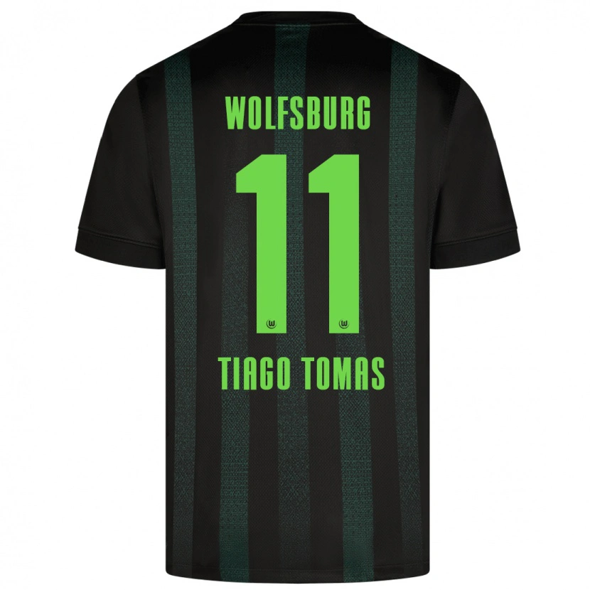 Danxen Damen Tiago Tomás #11 Dunkelgrün Auswärtstrikot Trikot 2024/25 T-Shirt