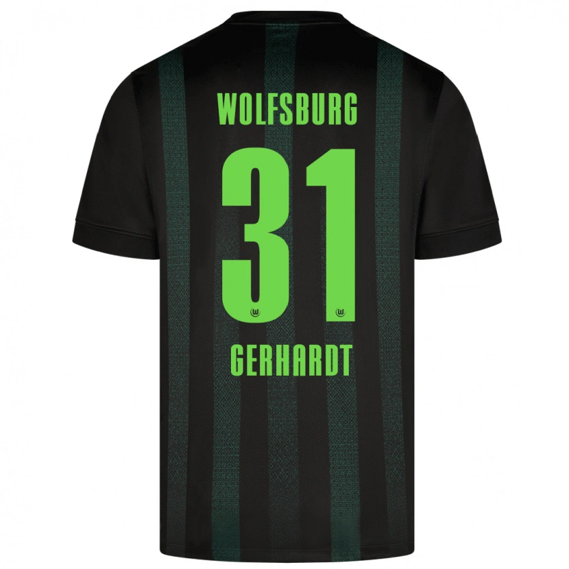 Danxen Damen Yannick Gerhardt #31 Dunkelgrün Auswärtstrikot Trikot 2024/25 T-Shirt