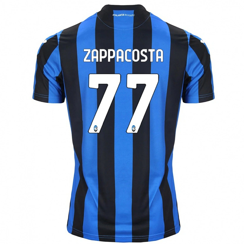 Danxen Kinder Davide Zappacosta #77 Blau Schwarz Heimtrikot Trikot 2024/25 T-Shirt