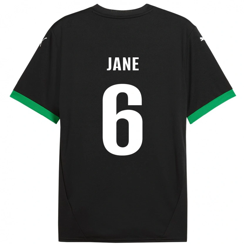 Danxen Kinder Refiloe Jane #6 Schwarz Dunkelgrün Heimtrikot Trikot 2024/25 T-Shirt