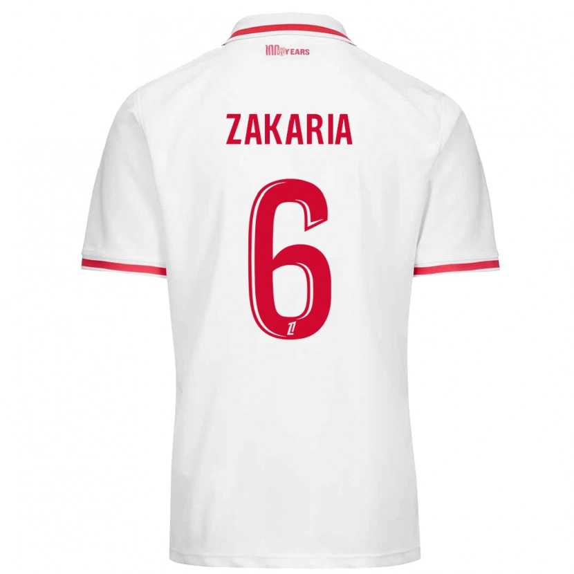 Danxen Kinder Denis Zakaria #6 Weiß Rot Heimtrikot Trikot 2024/25 T-Shirt