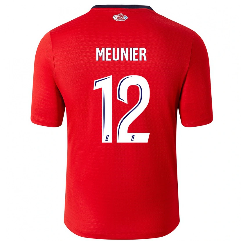 Danxen Kinder Thomas Meunier #12 Rot Weiß Heimtrikot Trikot 2024/25 T-Shirt