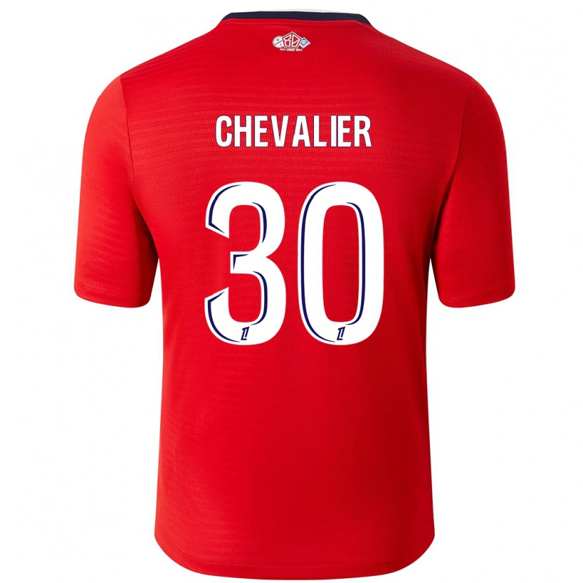 Danxen Kinder Lucas Chevalier #30 Rot Weiß Heimtrikot Trikot 2024/25 T-Shirt