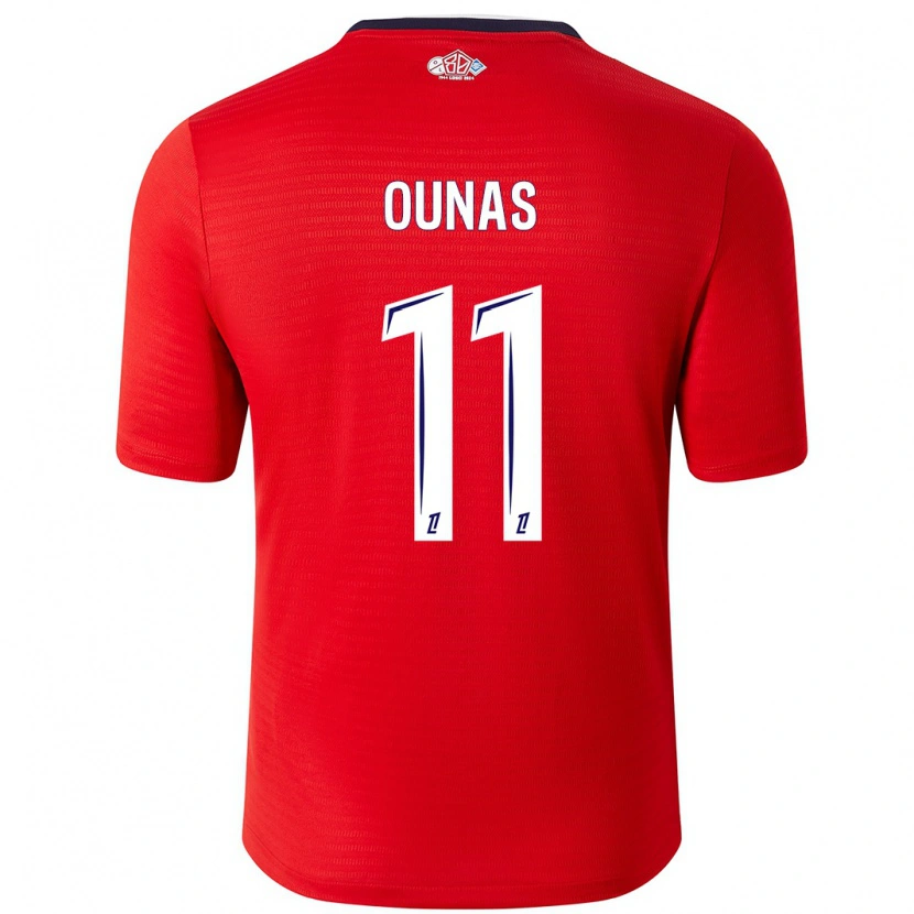 Danxen Kinder Adam Ounas #11 Rot Weiß Heimtrikot Trikot 2024/25 T-Shirt