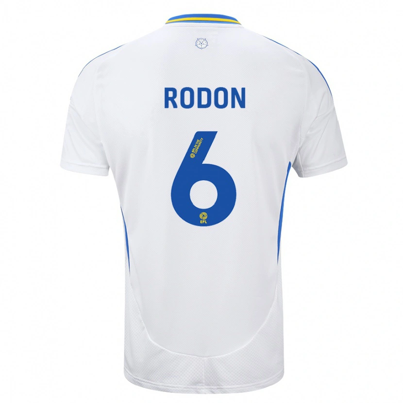 Danxen Kinder Joe Rodon #6 Weiß Blau Heimtrikot Trikot 2024/25 T-Shirt