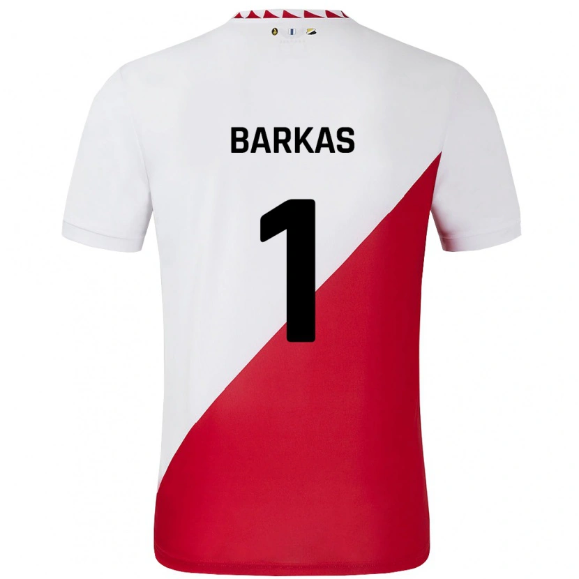 Danxen Kinder Vasilios Barkas #1 Weiß Rot Heimtrikot Trikot 2024/25 T-Shirt