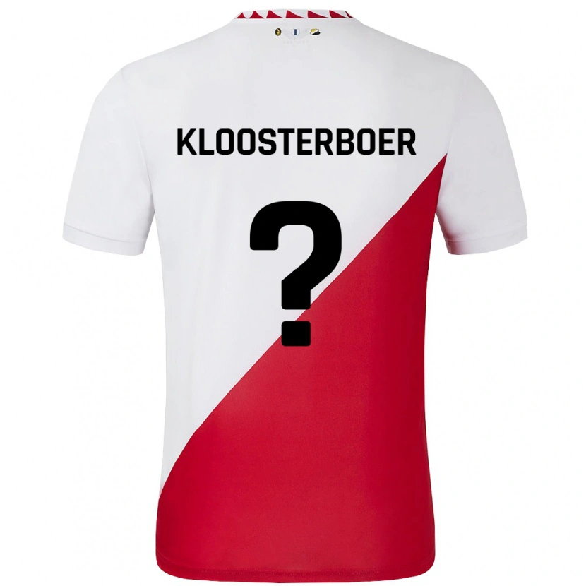 Danxen Kinder Per Kloosterboer #0 Weiß Rot Heimtrikot Trikot 2024/25 T-Shirt