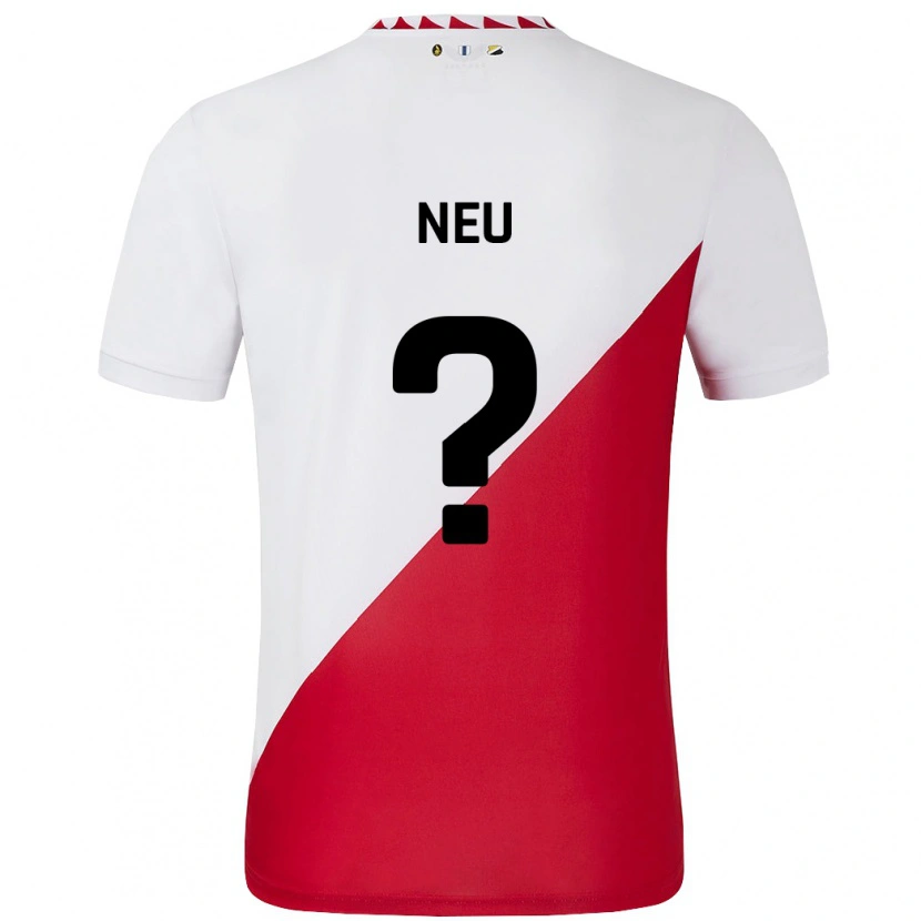 Danxen Kinder Luca Neu #0 Weiß Rot Heimtrikot Trikot 2024/25 T-Shirt