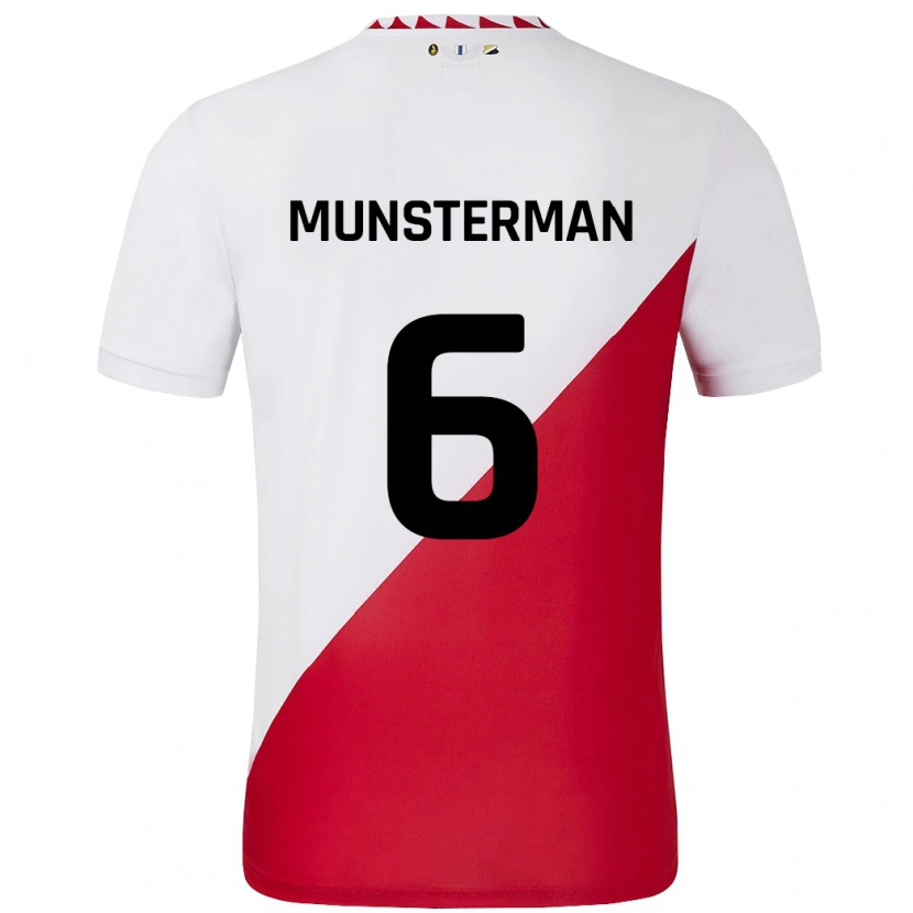 Danxen Kinder Marthe Munsterman #6 Weiß Rot Heimtrikot Trikot 2024/25 T-Shirt