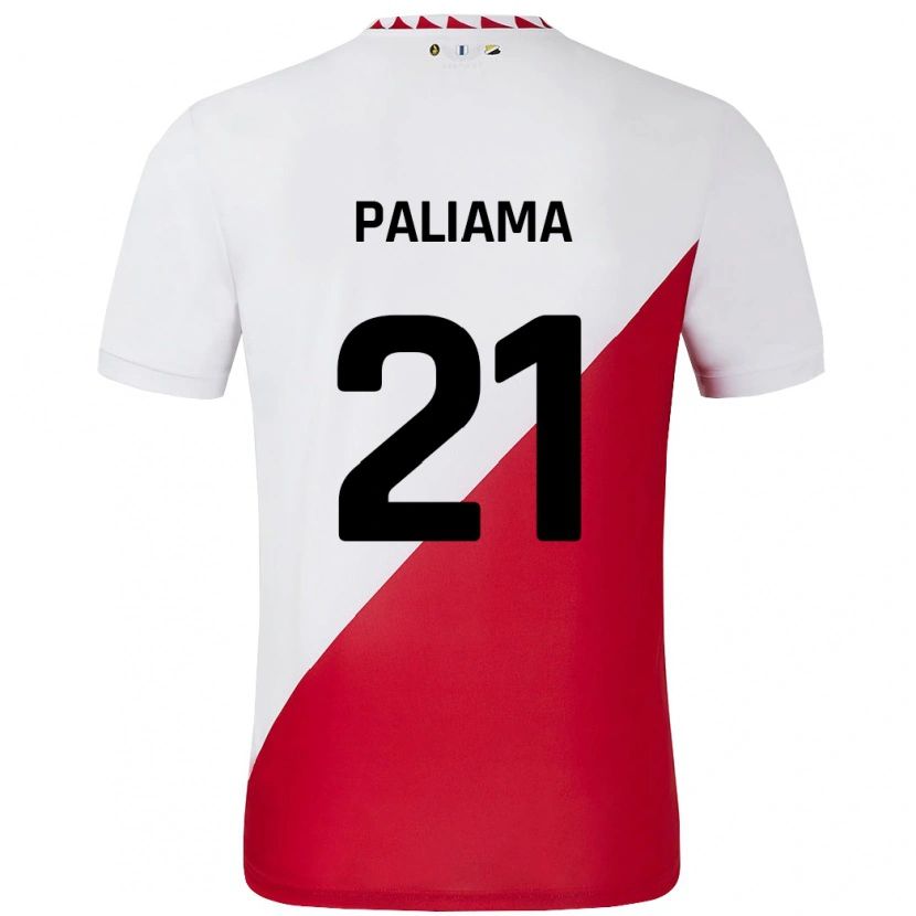 Danxen Kinder Joni Paliama #21 Weiß Rot Heimtrikot Trikot 2024/25 T-Shirt