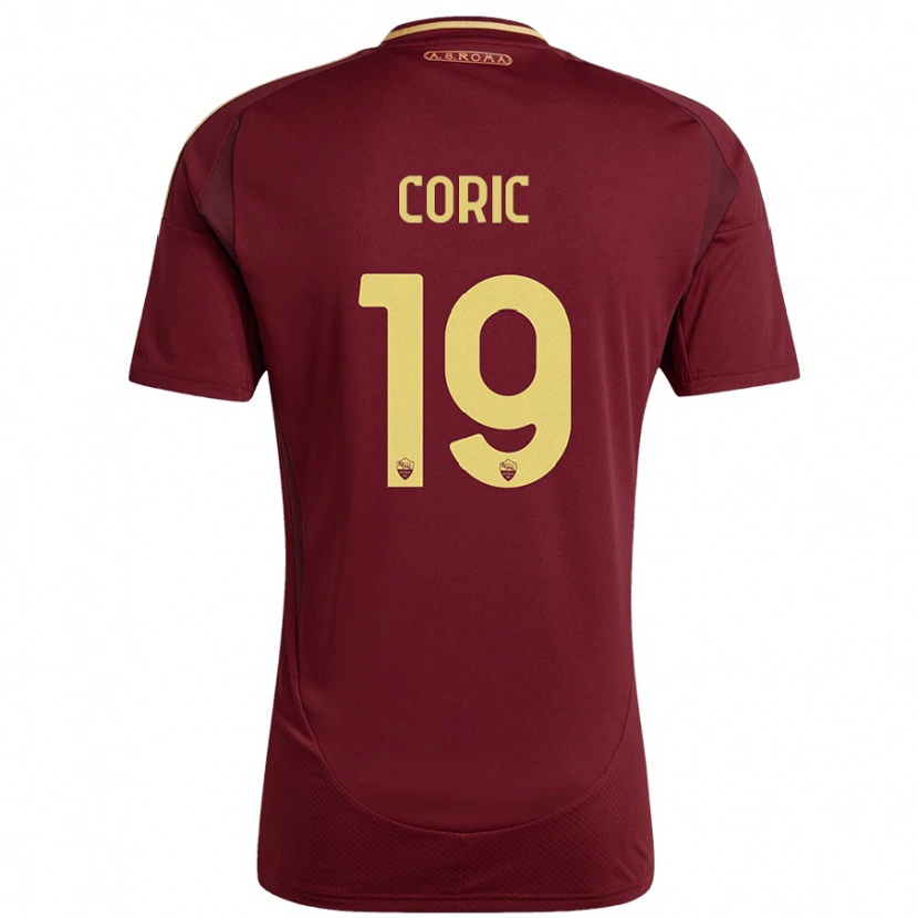 Danxen Kinder Ante Coric #19 Rot Braun Gold Heimtrikot Trikot 2024/25 T-Shirt