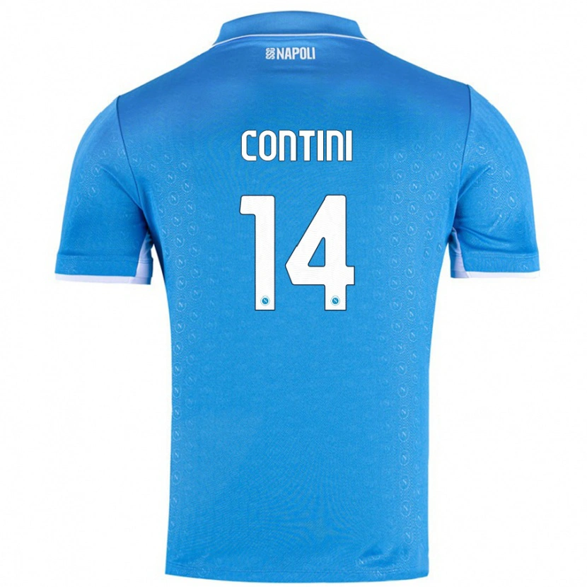 Danxen Kinder Nikita Contini #14 Himmelblau Heimtrikot Trikot 2024/25 T-Shirt