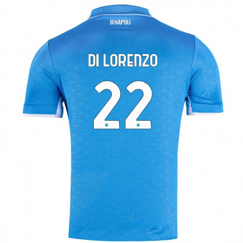 Danxen Kinder Giovanni Di Lorenzo #22 Himmelblau Heimtrikot Trikot 2024/25 T-Shirt