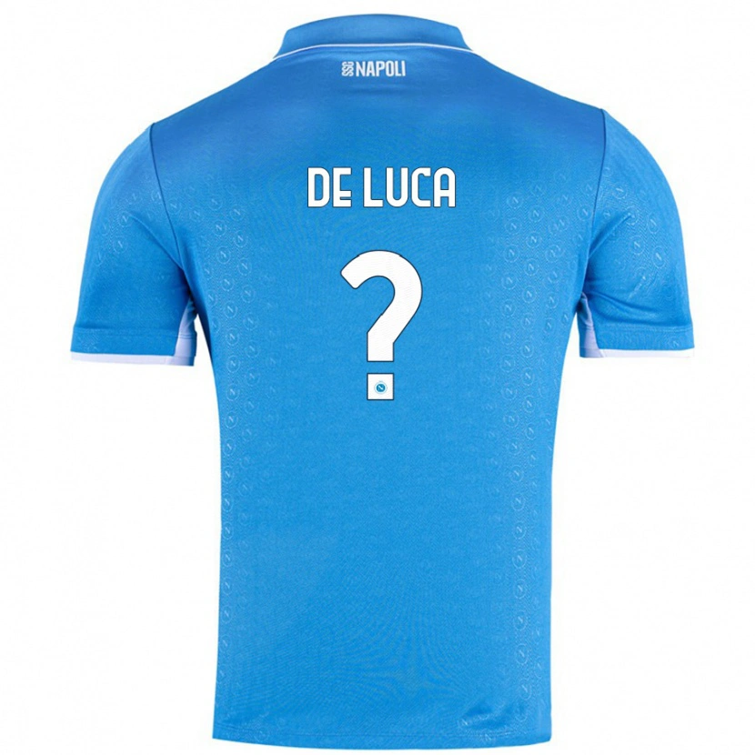 Danxen Kinder Alfonso De Luca #0 Himmelblau Heimtrikot Trikot 2024/25 T-Shirt