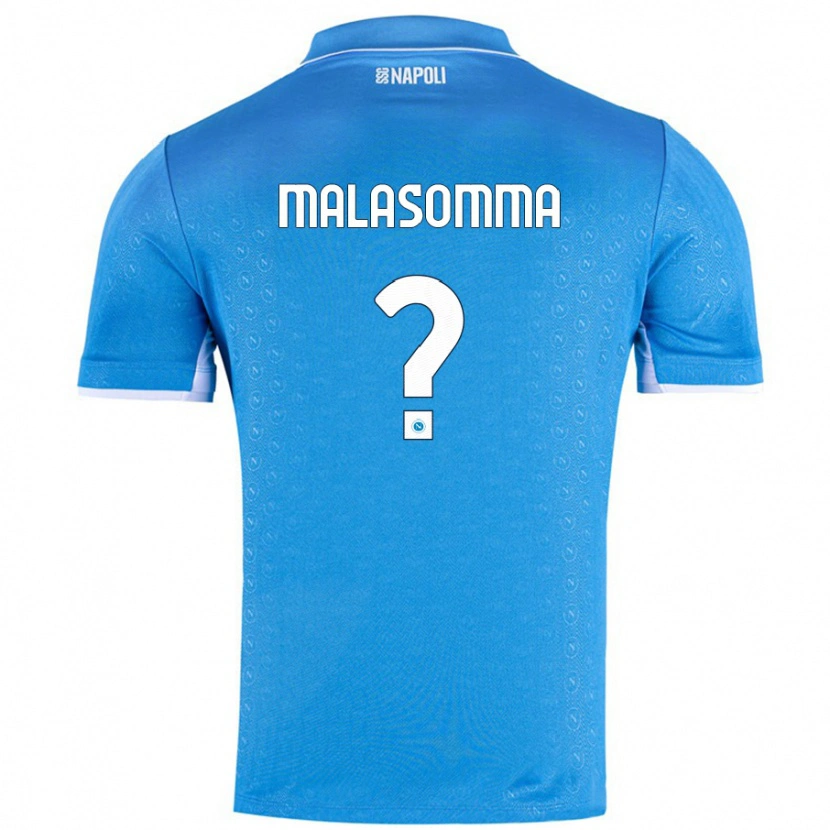 Danxen Kinder Matteo Malasomma #0 Himmelblau Heimtrikot Trikot 2024/25 T-Shirt