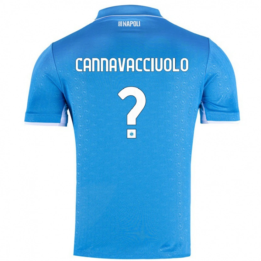 Danxen Kinder Luigi Pio Cannavacciuolo #0 Himmelblau Heimtrikot Trikot 2024/25 T-Shirt