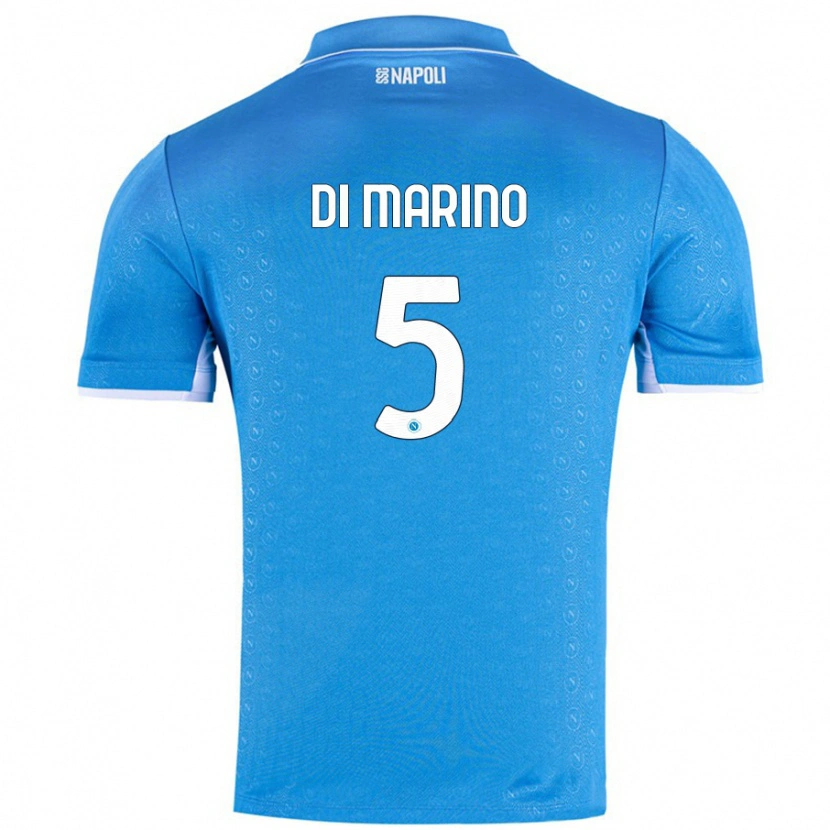 Danxen Kinder Paola Di Marino #5 Himmelblau Heimtrikot Trikot 2024/25 T-Shirt