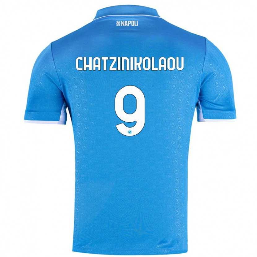 Danxen Kinder Despoina Chatzinikolaou #9 Himmelblau Heimtrikot Trikot 2024/25 T-Shirt