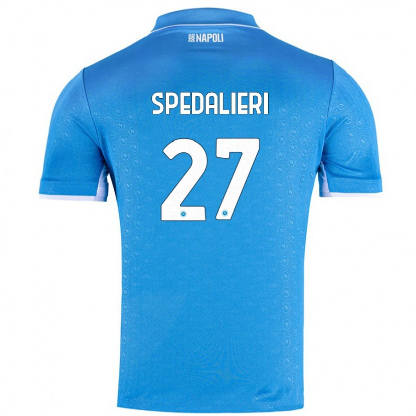 Danxen Kinder Johnatan Andrea Spedalieri #27 Himmelblau Heimtrikot Trikot 2024/25 T-Shirt