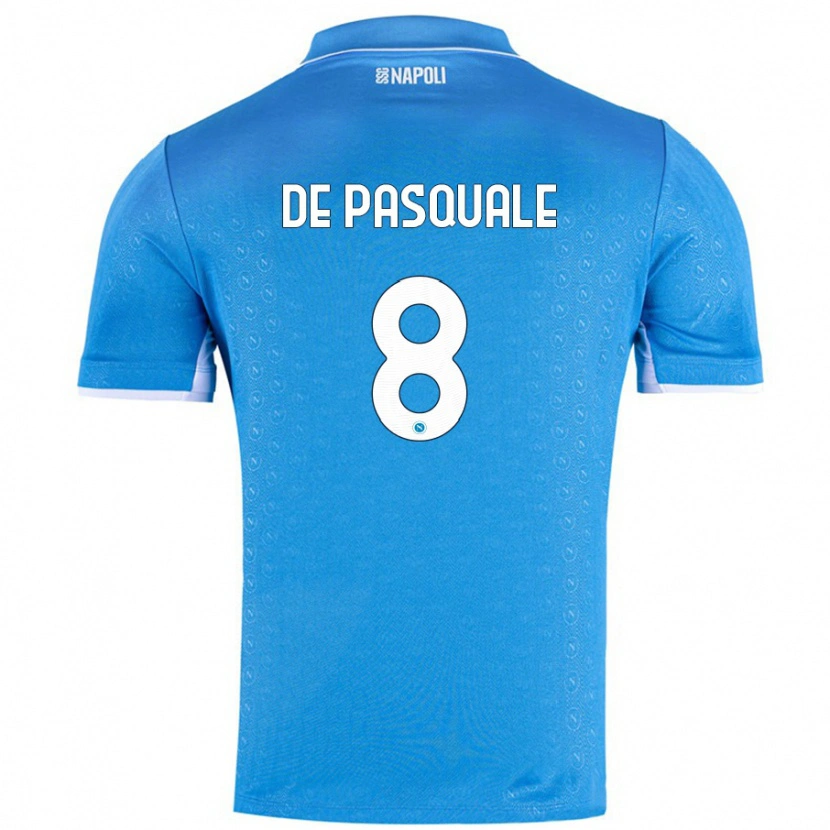 Danxen Kinder Dylan De Pasquale #8 Himmelblau Heimtrikot Trikot 2024/25 T-Shirt