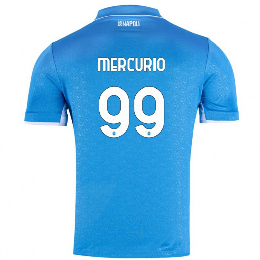 Danxen Kinder Giovanni Mercurio #99 Himmelblau Heimtrikot Trikot 2024/25 T-Shirt