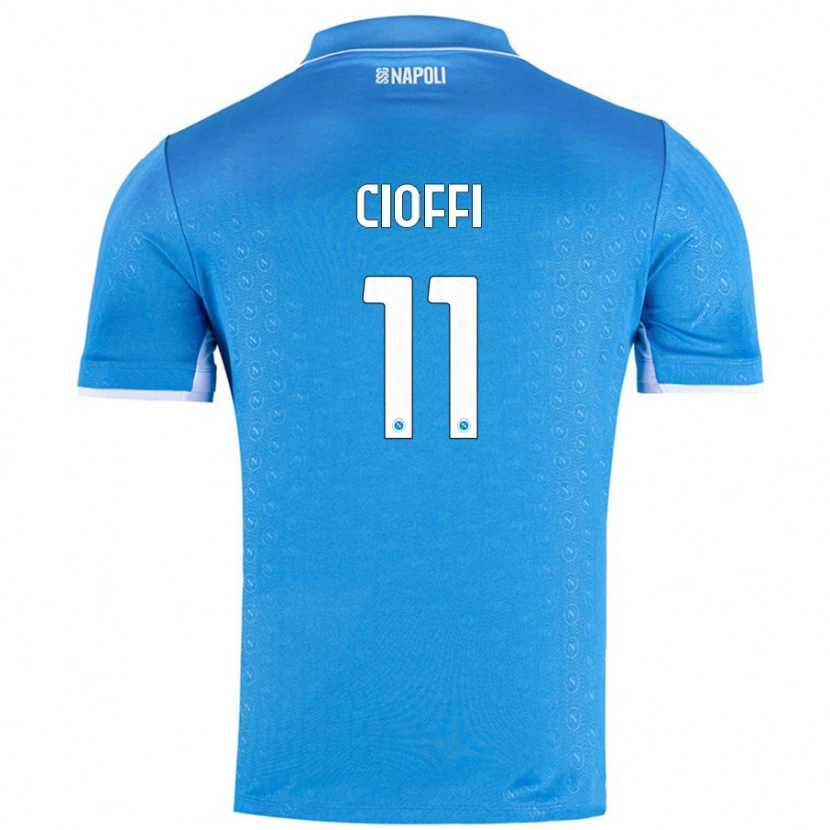 Danxen Kinder Antonio Cioffi #11 Himmelblau Heimtrikot Trikot 2024/25 T-Shirt