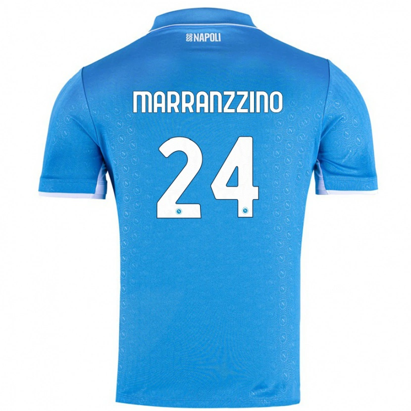 Danxen Kinder Pasquale Marranzzino #24 Himmelblau Heimtrikot Trikot 2024/25 T-Shirt