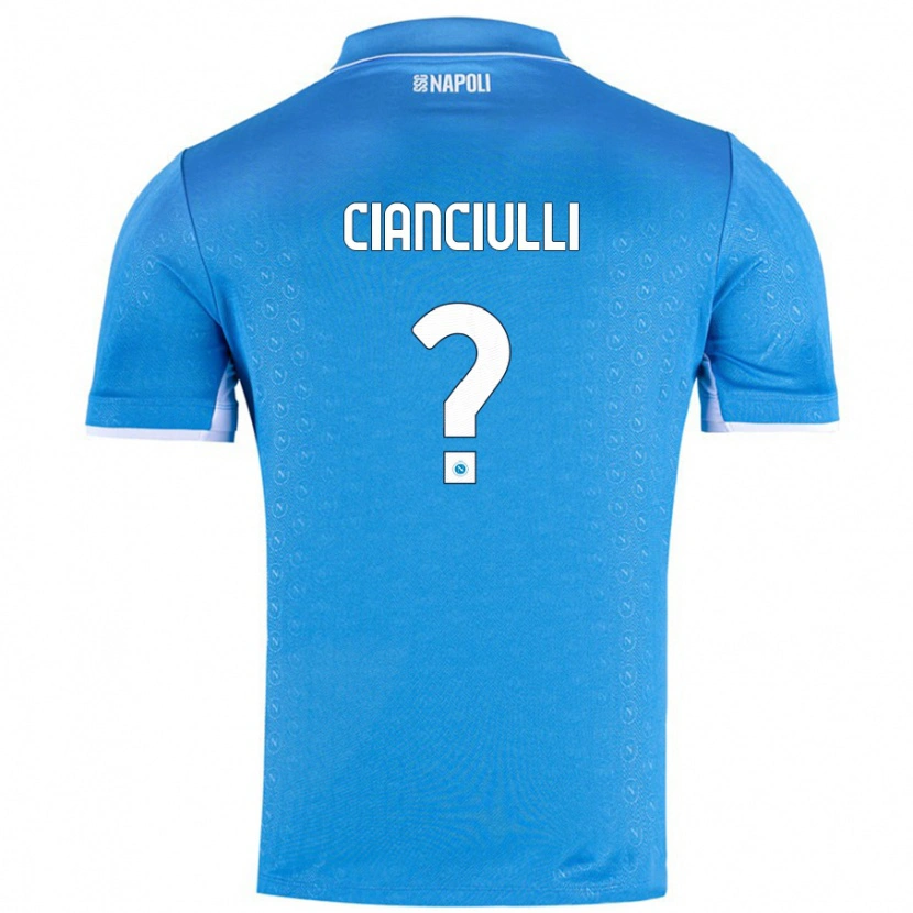 Danxen Kinder Antonio Cianciulli #0 Himmelblau Heimtrikot Trikot 2024/25 T-Shirt