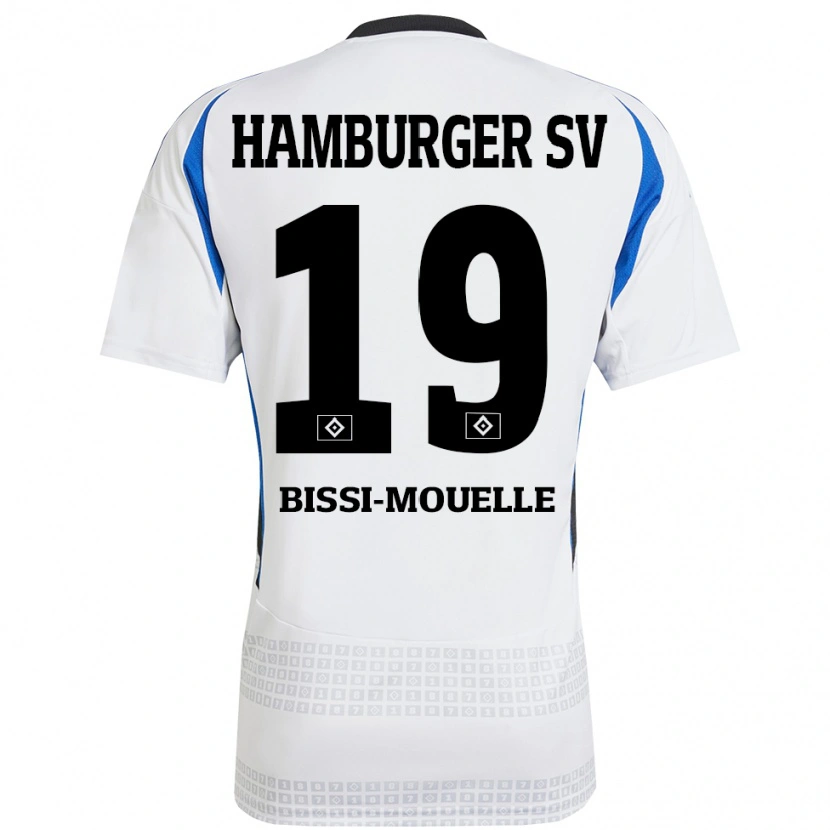 Danxen Kinder Jason Bissi-Mouelle #19 Weiß Blau Heimtrikot Trikot 2024/25 T-Shirt