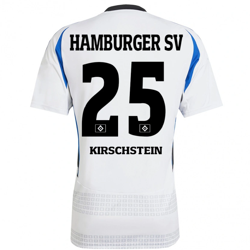 Danxen Kinder Merle Kirschstein #25 Weiß Blau Heimtrikot Trikot 2024/25 T-Shirt