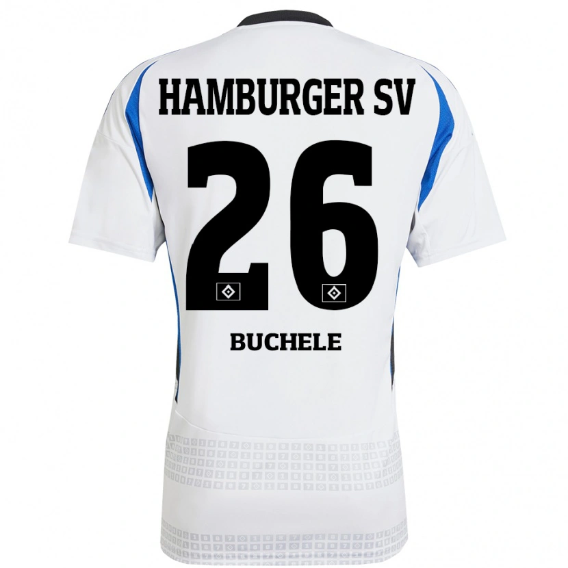 Danxen Kinder Mia Büchele #26 Weiß Blau Heimtrikot Trikot 2024/25 T-Shirt