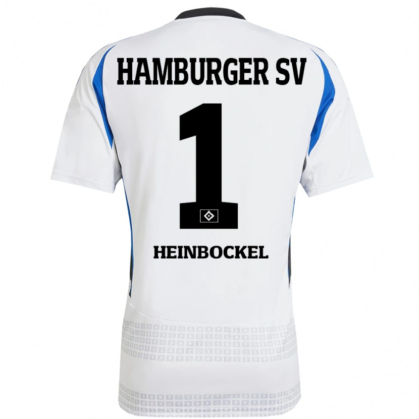 Danxen Kinder Simon Heinbockel #1 Weiß Blau Heimtrikot Trikot 2024/25 T-Shirt