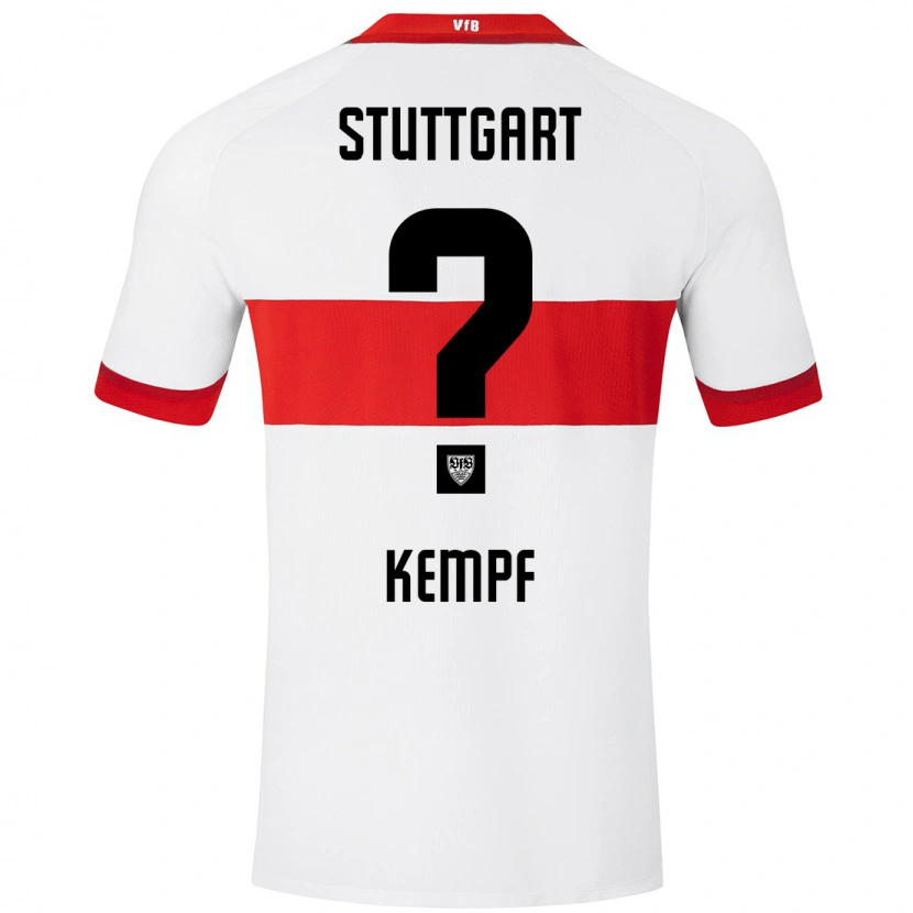 Danxen Kinder Karl Kempf #0 Weiß Rot Heimtrikot Trikot 2024/25 T-Shirt