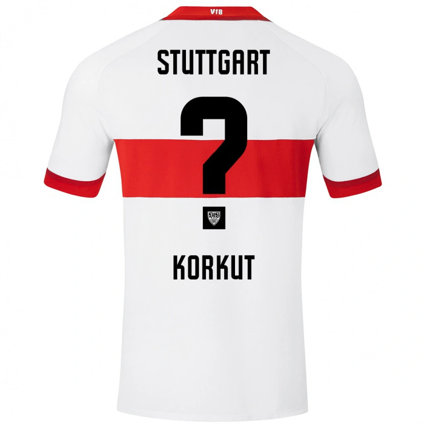 Danxen Kinder Efe Korkut #0 Weiß Rot Heimtrikot Trikot 2024/25 T-Shirt