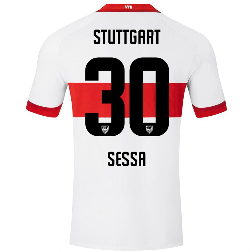 Danxen Kinder Nicolas Sessa #30 Weiß Rot Heimtrikot Trikot 2024/25 T-Shirt