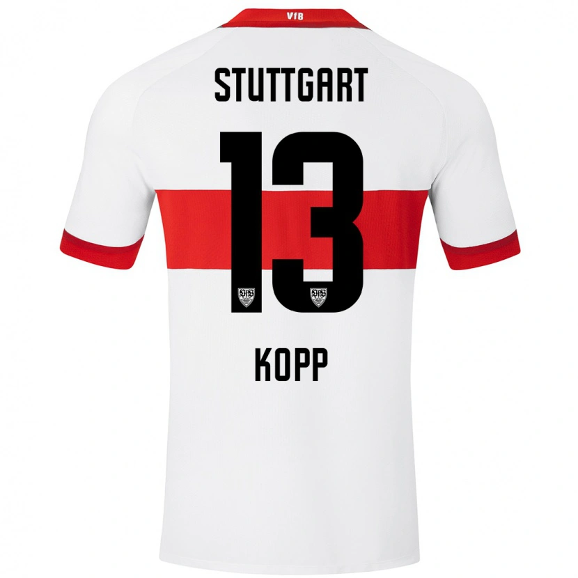 Danxen Kinder Leonie Kopp #13 Weiß Rot Heimtrikot Trikot 2024/25 T-Shirt