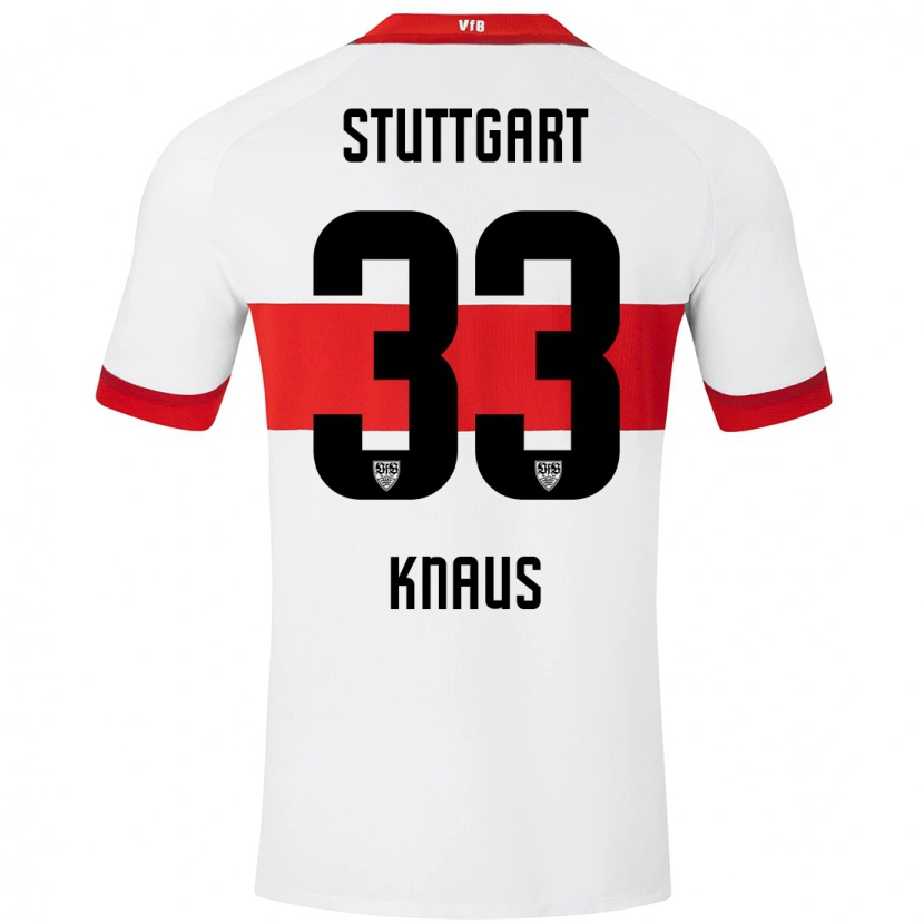 Danxen Kinder Jessica Knaus #33 Weiß Rot Heimtrikot Trikot 2024/25 T-Shirt