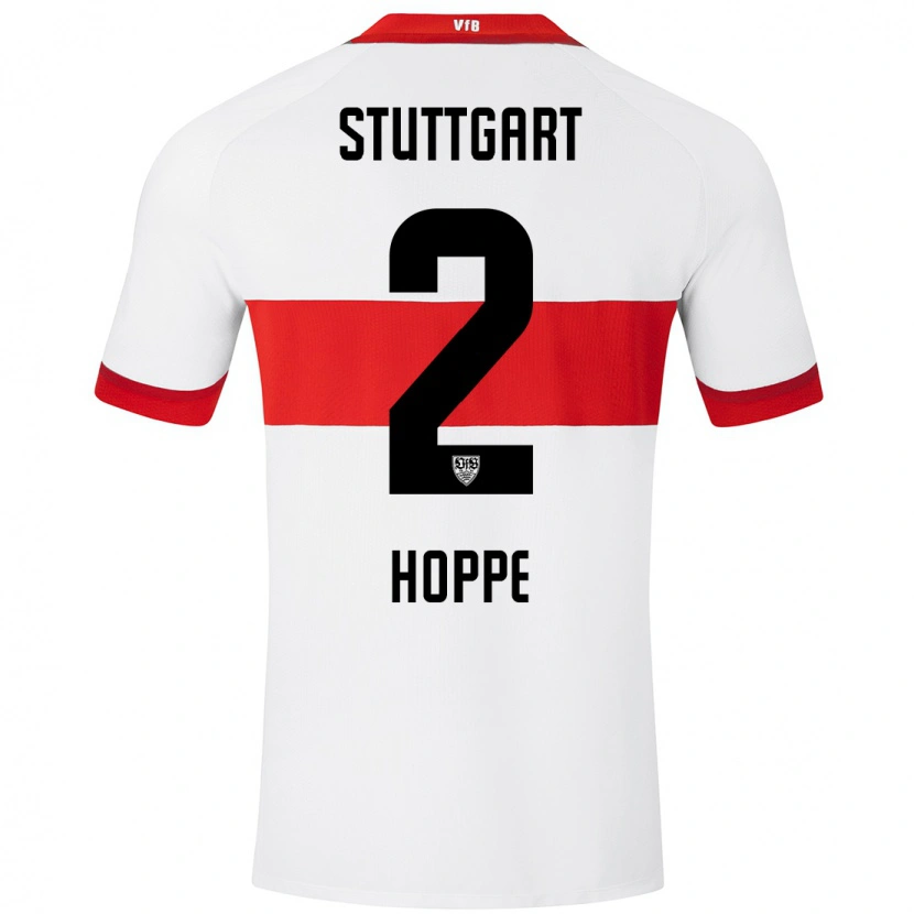 Danxen Kinder Mattis Hoppe #2 Weiß Rot Heimtrikot Trikot 2024/25 T-Shirt