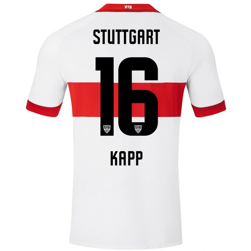 Danxen Kinder Patrick Kapp #16 Weiß Rot Heimtrikot Trikot 2024/25 T-Shirt